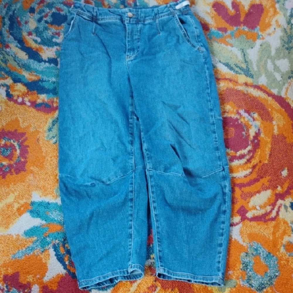 Pilcro Light Blue High-Rise Denim Pants
